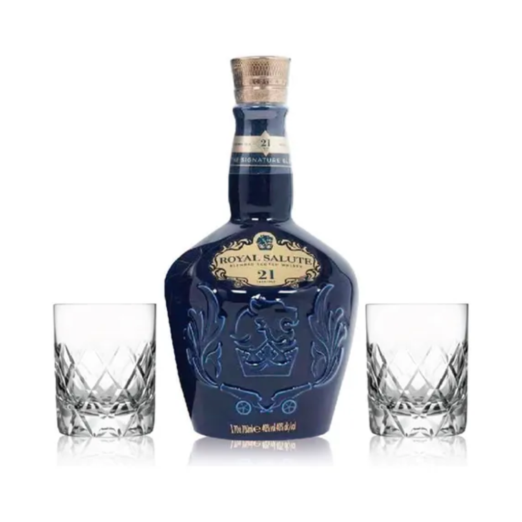 Royal Salute 21 años 700 ml + 2 vasos